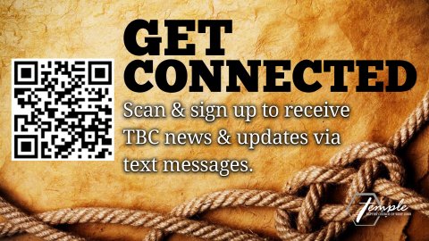 Get Connected QR Code to sign up for text messages